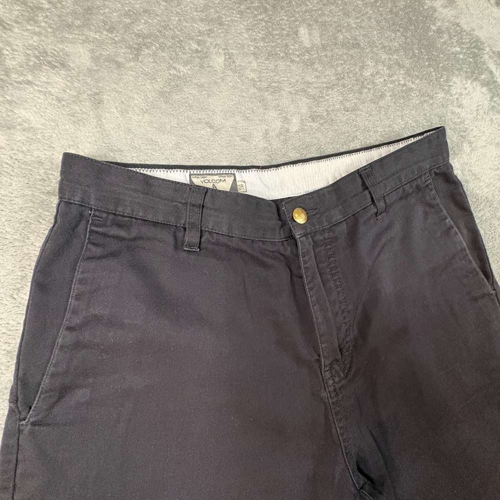 Volcom Men's 33x10.25 Black Corpo Class Chino Shorts Skate Surf Casual SEE DESC